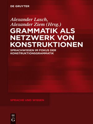cover image of Grammatik als Netzwerk von Konstruktionen
